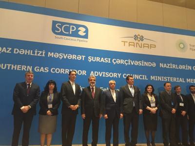 Министърът на енергетиката Теменужка Петкова участва в първата среща на Консултативния съвет за изпълнение на проекта за Южния газов коридор в Баку
