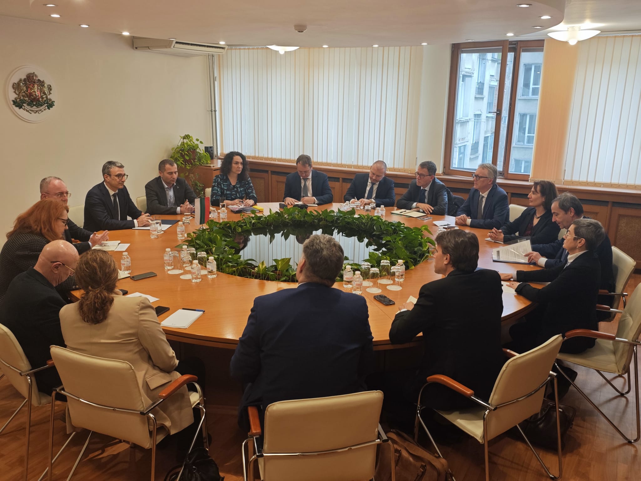 Министър Трайков разговаря с висшия мениджмънт на EDF Group - една от най-големите енергийни компании в света